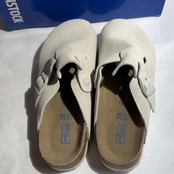 New White Birkenstock Boston clogs / clog women’s - Picture 6 of 7